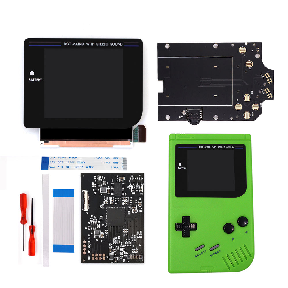 Newest Laminated Q5 3.1 inches Larger Display HD IPS RIPS Screen OSD FRM For GBO DMG LCD Kits Housing Shell Case