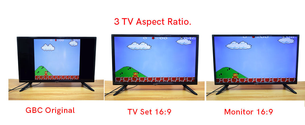 720P Retro Pixel HDMI-compatible IPS Backlight LCD Kit W/Pre-cut Shell For GBC