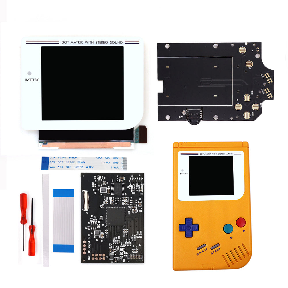 Newest Laminated Q5 3.1 inches Larger Display HD IPS RIPS Screen OSD FRM For GBO DMG LCD Kits Housing Shell Case