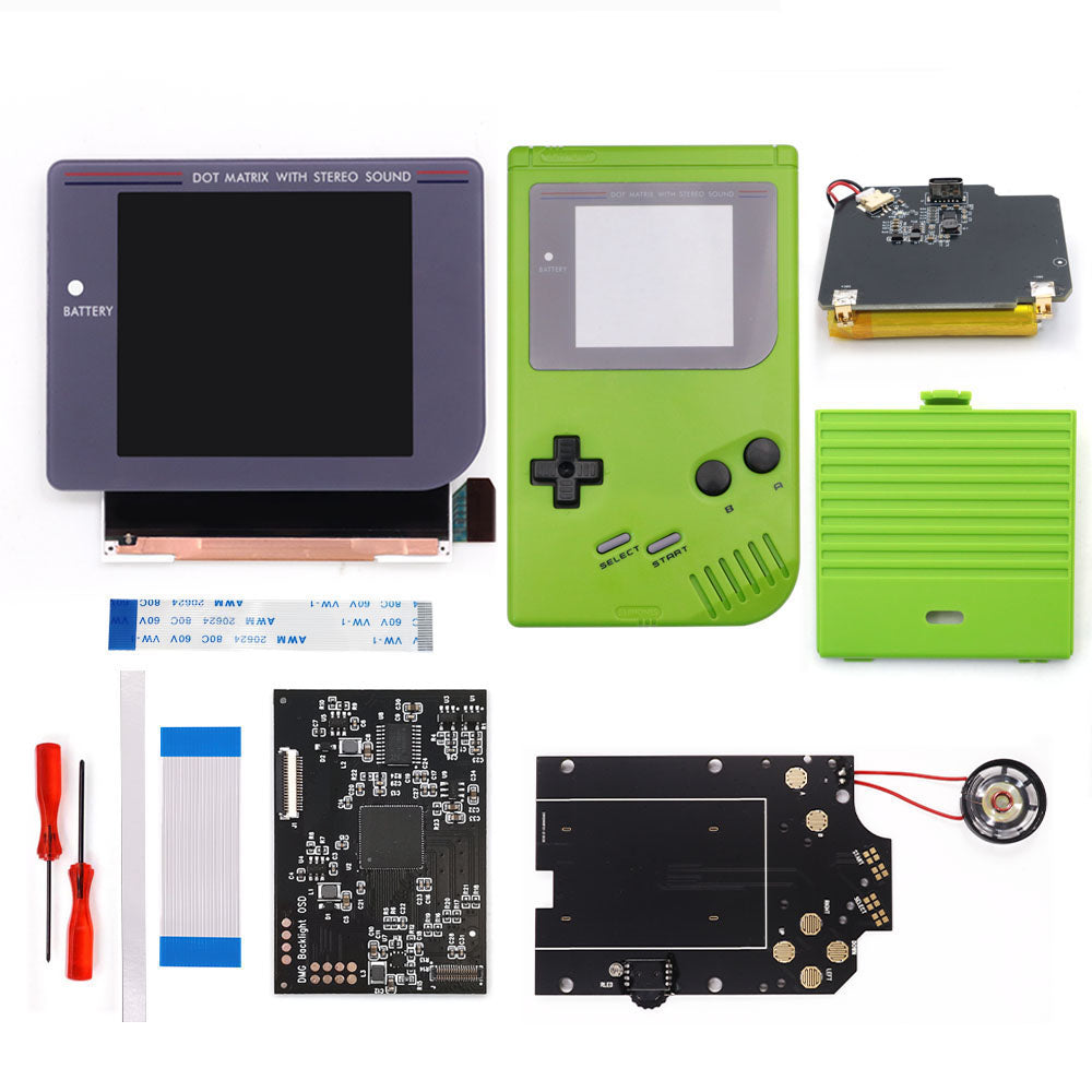 Rechargeable Pre-laminated HD Q5 3.1 inches Larger Display IPS RIPS Screen OSD FRM For GBO DMG LCD Kits Housing Shell Speaker
