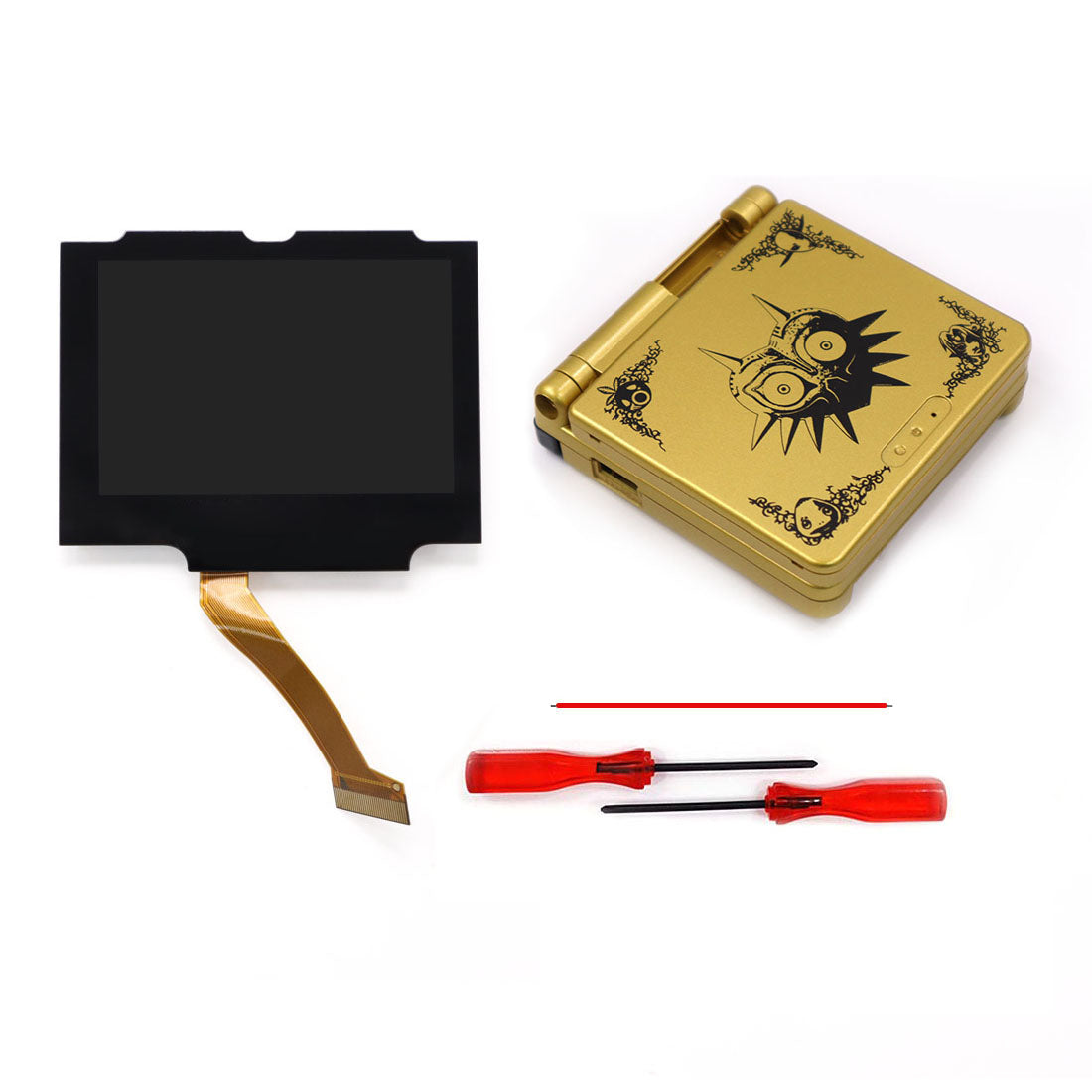 HISPEEDIDO Pre-Laminated IPS 3.0 inch V5 Drop in Screen For GBA SP LCD Kits for Gameboy Advance SP with New Housing Shell