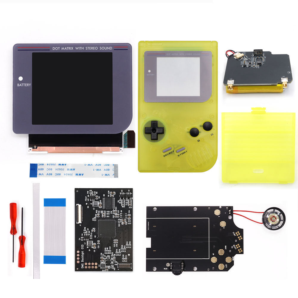 Rechargeable Pre-laminated HD Q5 3.1 inches Larger Display IPS RIPS Screen OSD FRM For GBO DMG LCD Kits Housing Shell Speaker