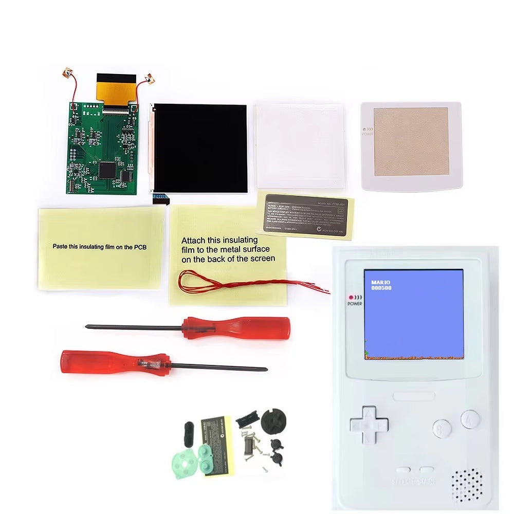 HISPEEDIDO Q5 IPS Highlight Screen For GBC LCD Display IPS Screen Mod Kits replacement Screen