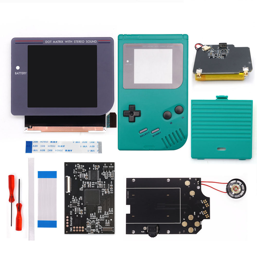 Rechargeable Pre-laminated HD Q5 3.1 inches Larger Display IPS RIPS Screen OSD FRM For GBO DMG LCD Kits Housing Shell Speaker