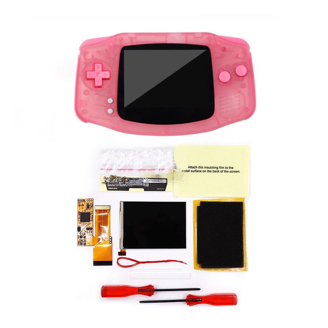 HISPEEDIDO IPS GBA V2 LCD Display 10 Levels High Brightness Backlight LCD for Game boy Advance Console V2 version with pre-cut housing（副本）
