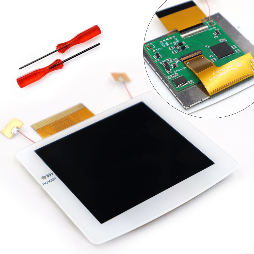 2026 Black White 2.8" Laminated IPS LCD For GBC 480x432 Integer Scaling Backlight Retro Pixel KIT For Game boy Color