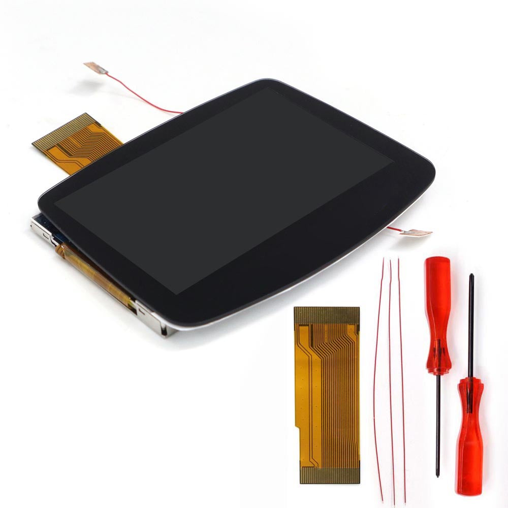 New Rechargeable 1800 Battery Type-C GBA Replacement Plastic Shell V5 Pre-laminated IPS LCD Screen Kit w/Housing Kits