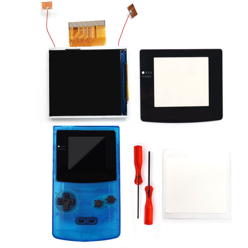 Real Drop In 2.45" GBC IPS Backlight Screen PCB Mod Kits Replacement Easy Installation OSD Pixel Effect For Gameboy Color