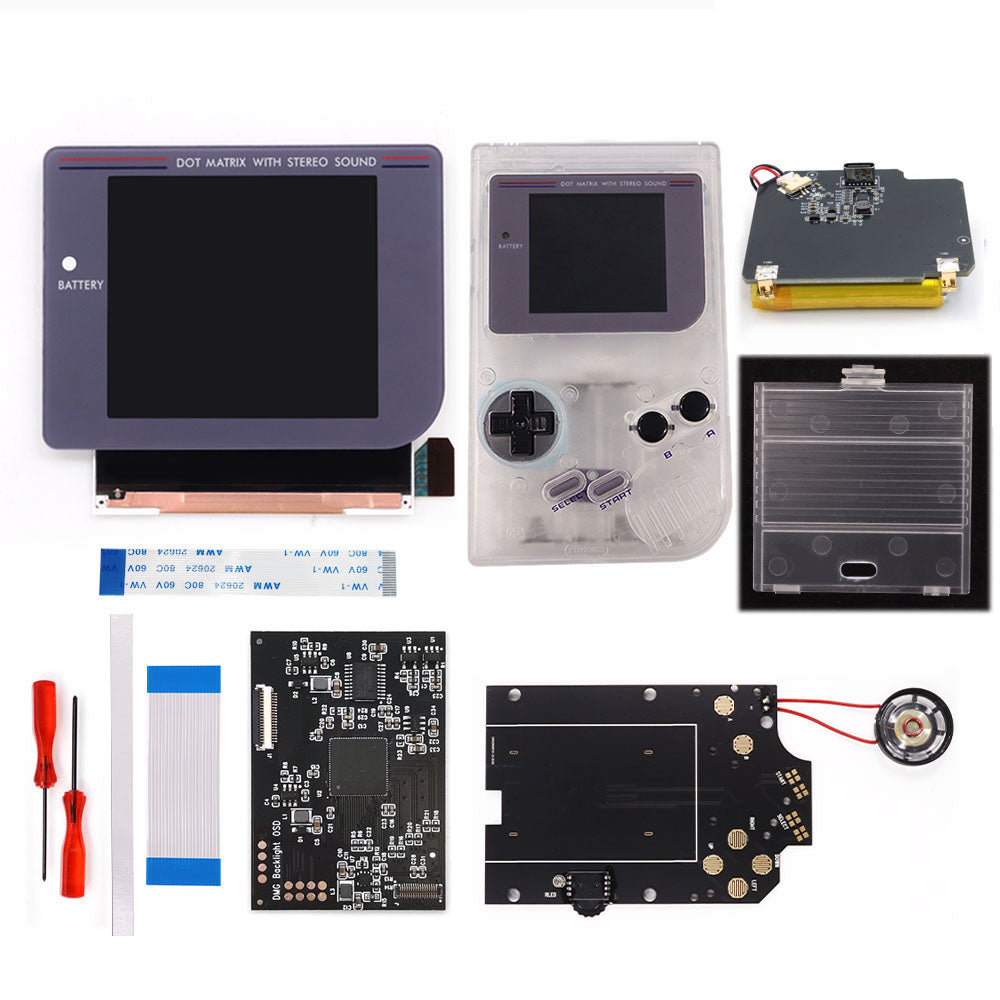 Rechargeable Pre-laminated HD Q5 3.1 inches Larger Display IPS RIPS Screen OSD FRM For GBO DMG LCD Kits Housing Shell Speaker