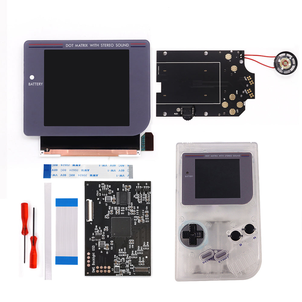 Newest Laminated Q5 3.1 inches Larger Display HD IPS RIPS Screen OSD FRM For GBO DMG LCD Kits Housing Shell Case