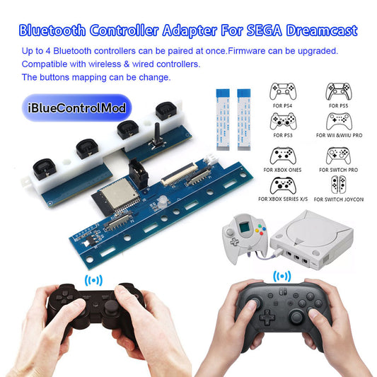 For SEGA DC Wireless iBlueControlMod Bluetooth Controller Internal Adapter For SEGA DC Dreamcast Console Wireless Controller