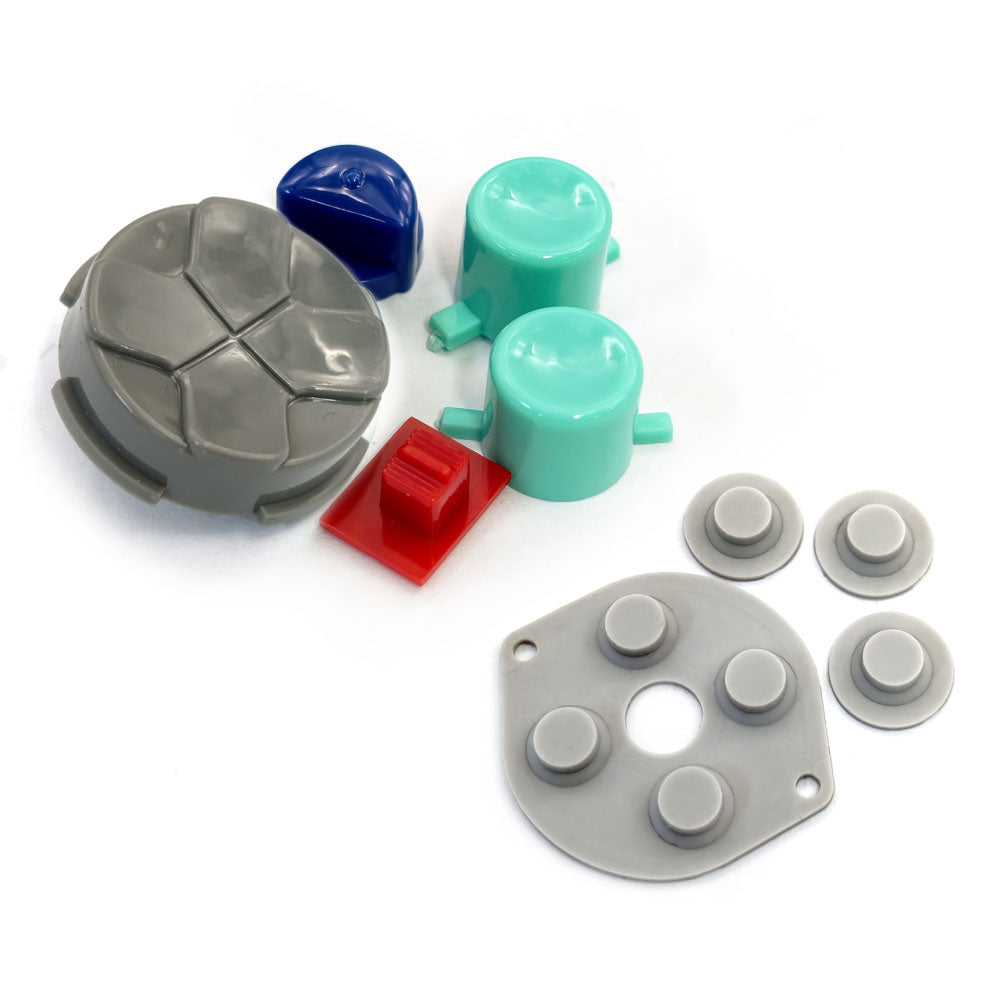 Multi Colors For SEGA Game Gear GG Console Original Quality New Buttons Set with Rubber Pads