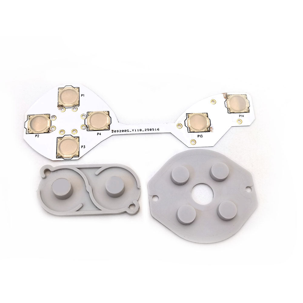For GBA GBC GBP Conductive Film Button Modify Kits Tacktile Clicky A B D-Pad Button Pad Mod Kit for GBA GBC GBP console