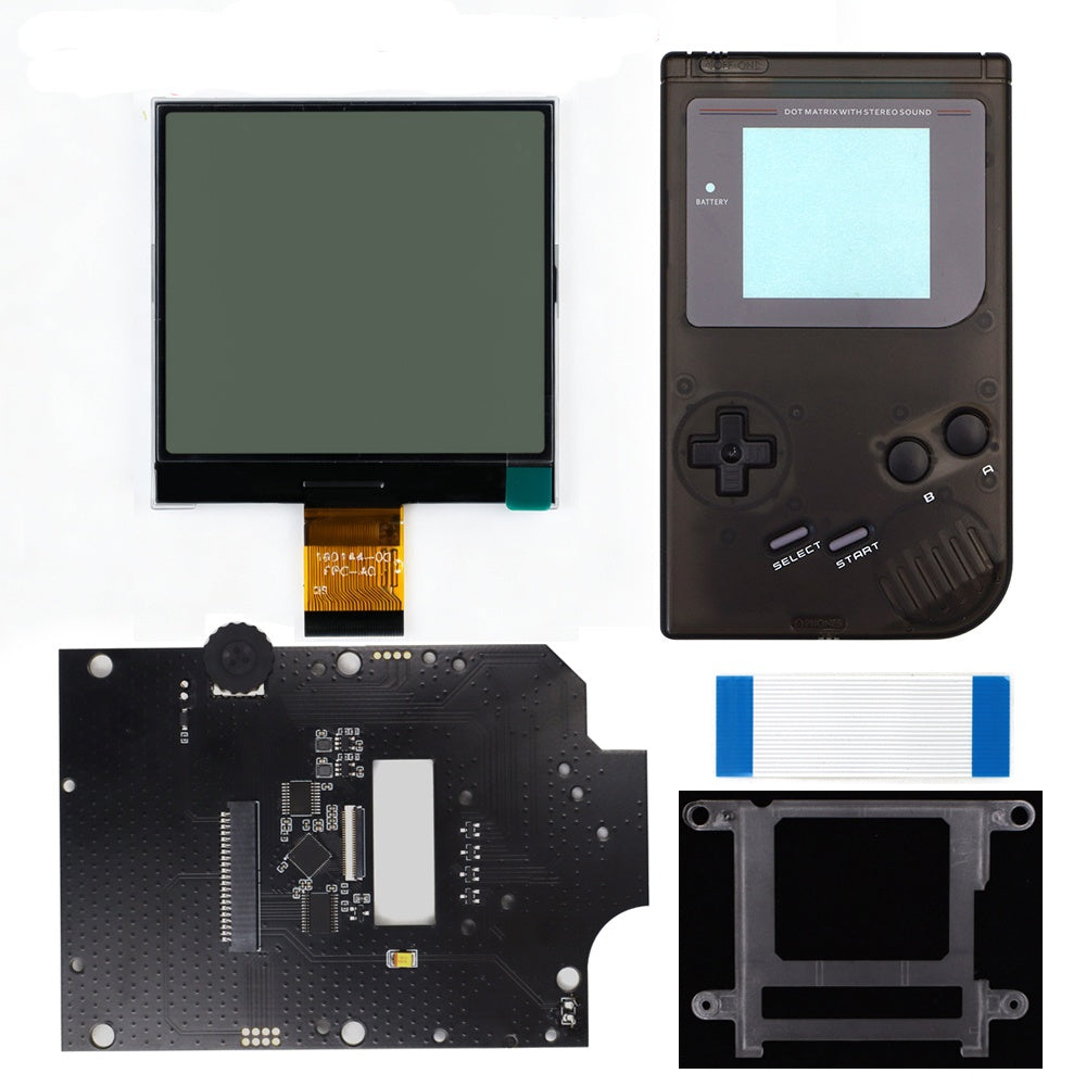 HISPEEDIDO 2.5 inches Grayscale LCD Screen Kit For GameBoy GB DMG Same Display Size Easy Install Drop-in OSD Menu
