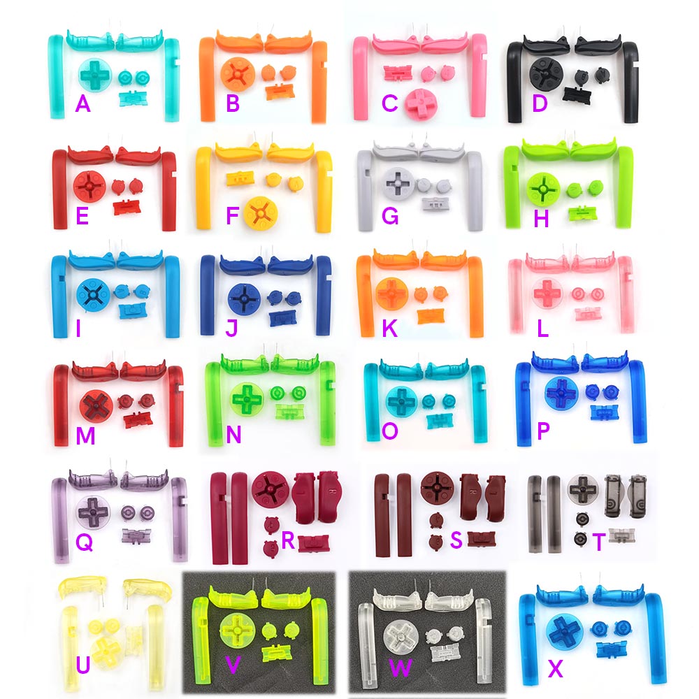 For GBA D Pads Power ON OFF Buttons AB Colorful L R Buttons Keypads For Gameboy Advance Buttons