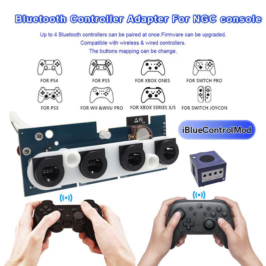 New iBlueControlMod NGC Bluetooth Internal Adapter Wireless Controllers Gamepad Adapter receiver For GameCube console