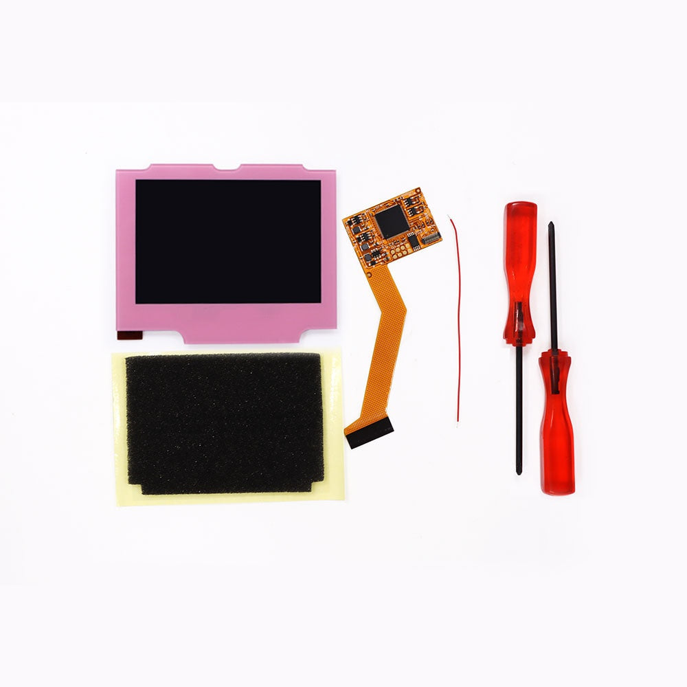 HISPEEDIDO For GBA SP V2 Screen set IPS LCD Backlight Screen High Brightness Laminated Display LCD Set with Housing