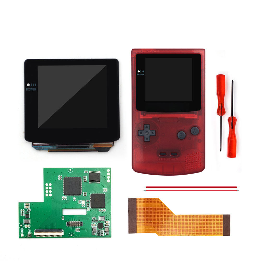 Touch Version Laminated AMOLED OLED Screen Drop in Build in OSD RETRO PIXEL Screen Easy Install For GBC GameBoy Color With Pre-cut Shell