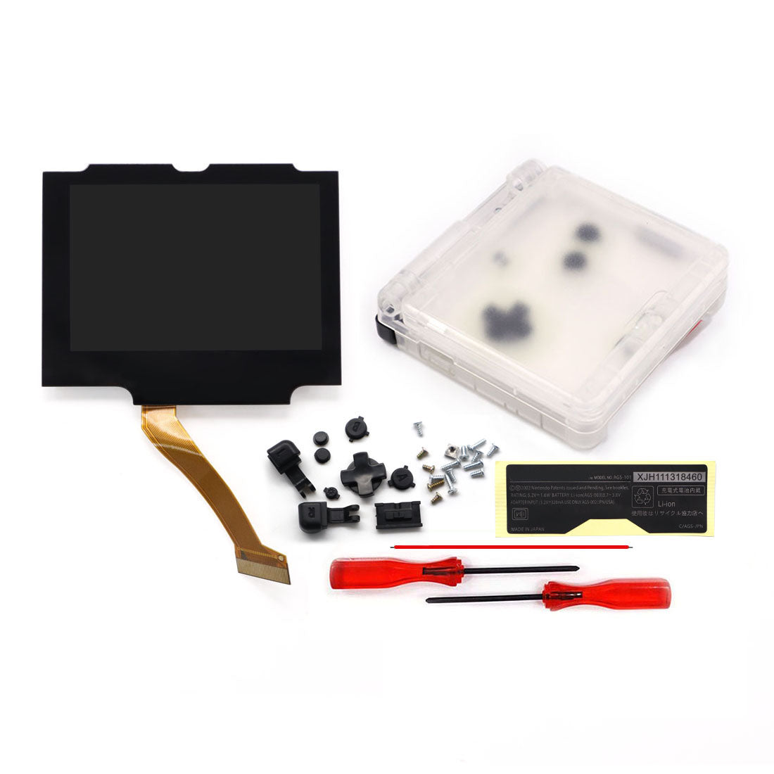 HISPEEDIDO V5 Drop in Pre-Laminated IPS 3.0 inch Screen For GBA SP LCD Kits for Gameboy Advance SP with New Case Housing Shell