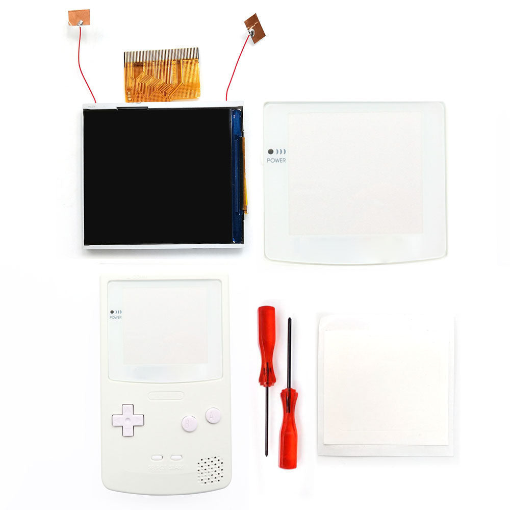 Real Drop In 2.45" GBC IPS Backlight Screen PCB Mod Kits Replacement Easy Installation OSD Pixel Effect For Gameboy Color