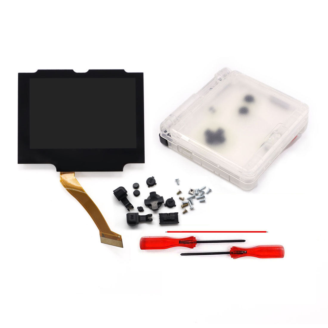 HISPEEDIDO Pre-Laminated IPS 3.0 inch V5 Drop in Screen For GBA SP LCD Kits for Gameboy Advance SP with New Housing Shell
