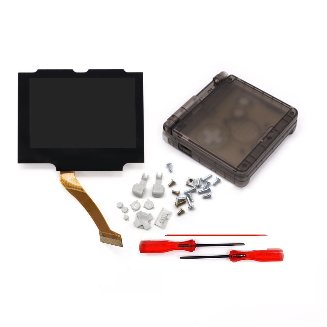 HISPEEDIDO V5 Drop in Pre-Laminated IPS 3.0 inch Screen For GBA SP LCD Kits for Gameboy Advance SP with New Case Housing Shell