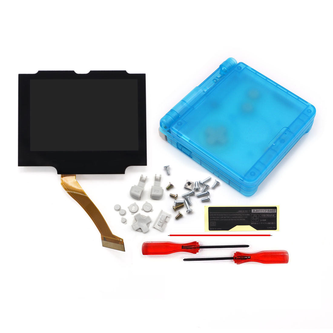 HISPEEDIDO V5 Drop in Pre-Laminated IPS 3.0 inch Screen For GBA SP LCD Kits for Gameboy Advance SP with New Case Housing Shell