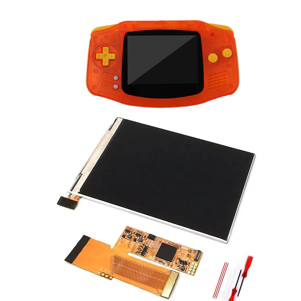 HISPEEDIDO IPS GBA V2 LCD Display 10 Levels High Brightness Backlight LCD for Game boy Advance Console V2 version with pre-cut housing（副本）