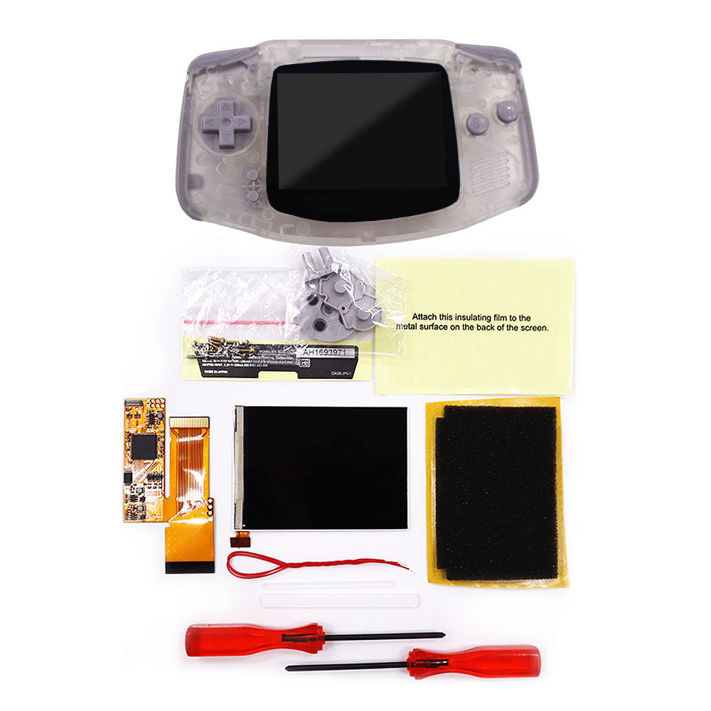 HISPEEDIDO IPS GBA V2 LCD Display 10 Levels High Brightness Backlight LCD for Game boy Advance Console V2 version with pre-cut housing（副本）