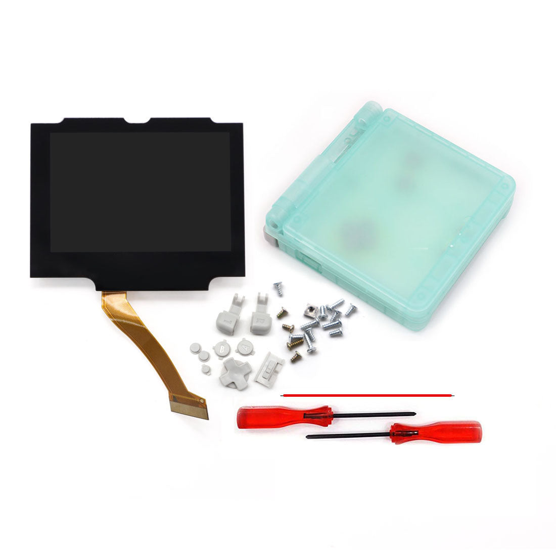 HISPEEDIDO Pre-Laminated IPS 3.0 inch V5 Drop in Screen For GBA SP LCD Kits for Gameboy Advance SP with New Housing Shell