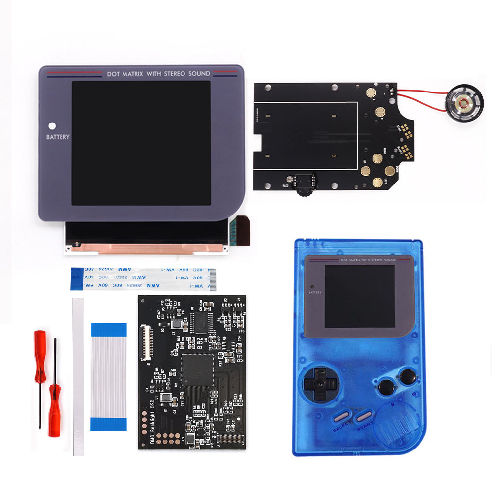 Newest Laminated Q5 3.1 inches Larger Display HD IPS RIPS Screen OSD FRM For GBO DMG LCD Kits Housing Shell Case