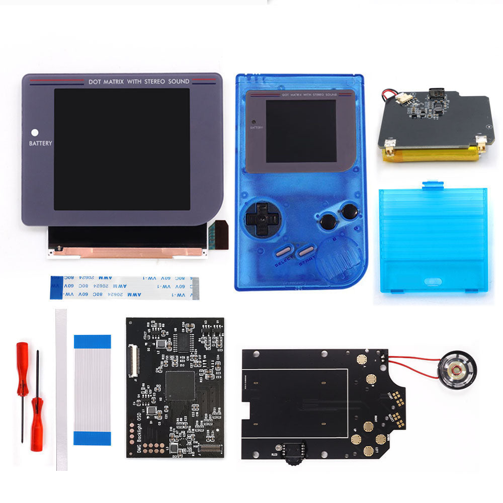 Rechargeable Pre-laminated HD Q5 3.1 inches Larger Display IPS RIPS Screen OSD FRM For GBO DMG LCD Kits Housing Shell Speaker
