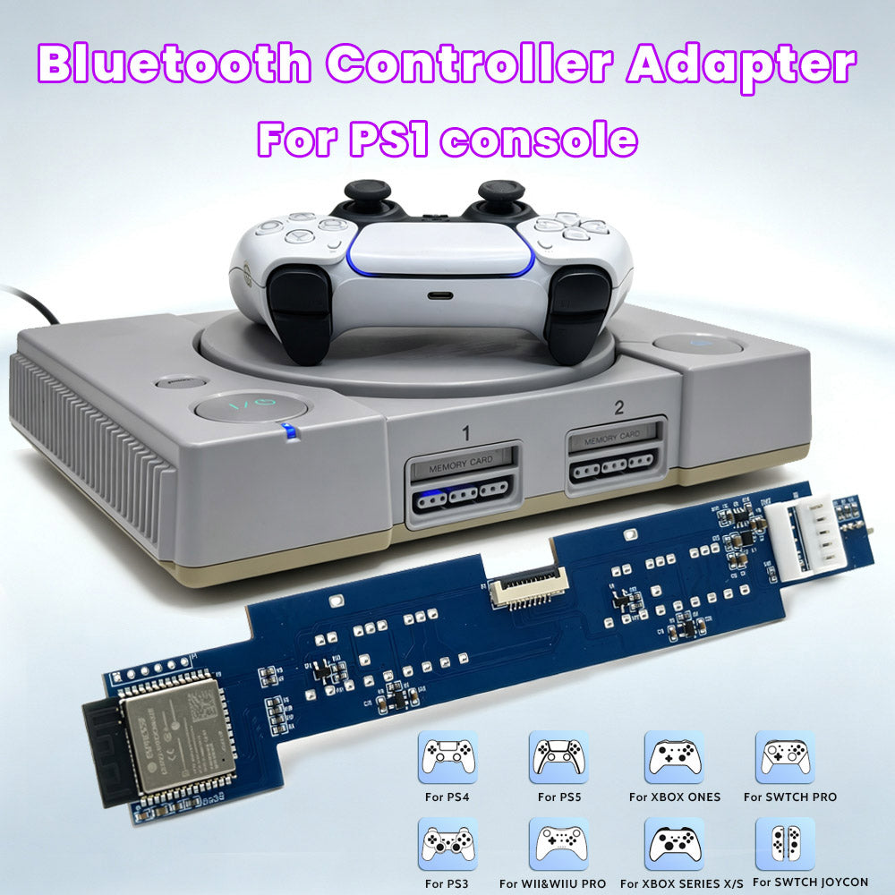 New iBlueControlMod Bluetooth Wireless Controller Internal Adapter PCB Board For PS1 Console Bluetooth Gamepad Adapter PCB