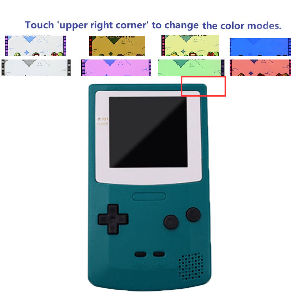 UV printing Refurbished Q5 OSD Version IPS Screen Retrofit Game Boy Color GBC Console