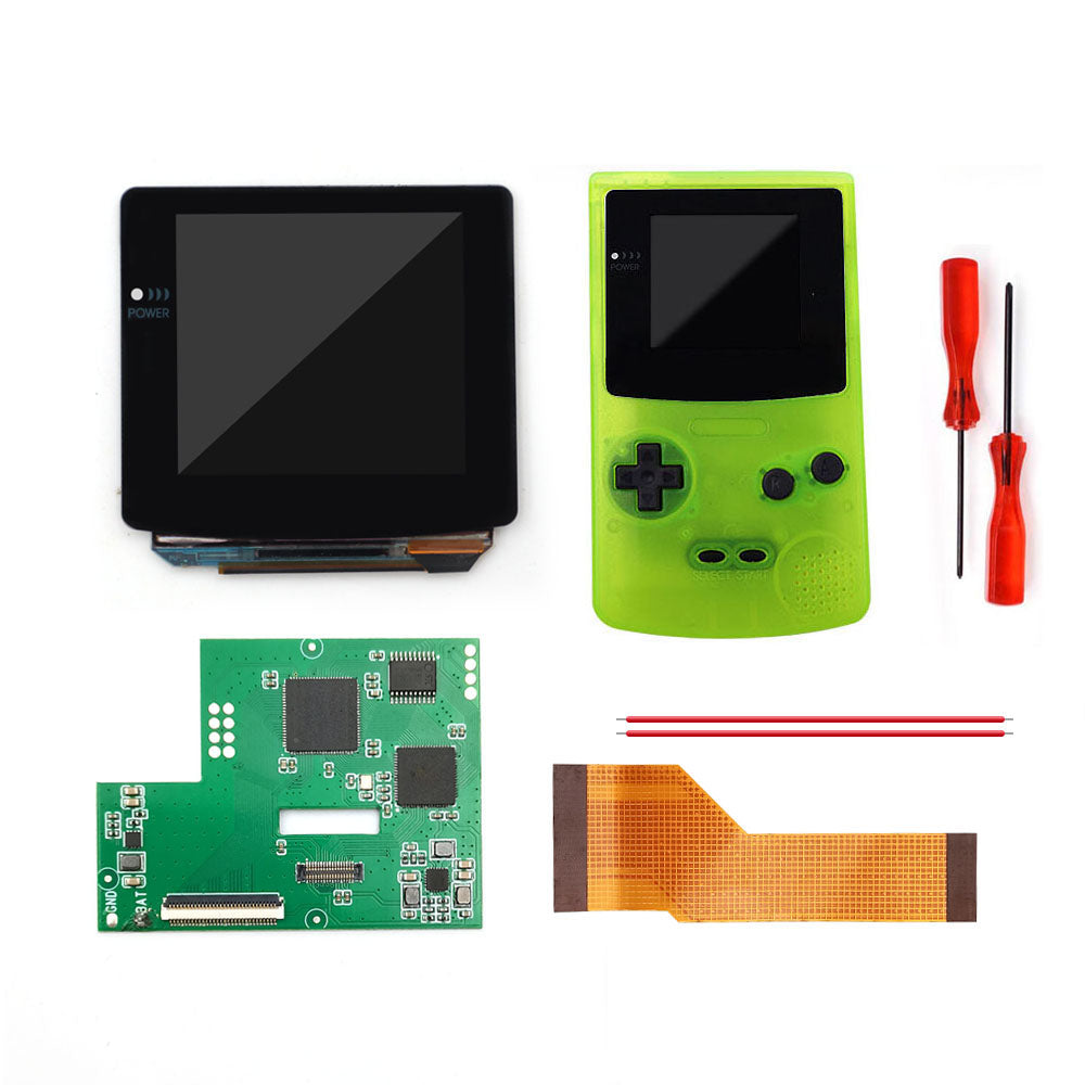 AMOLED OLED Touch Version Laminated Screen Drop in Build in OSD RETRO PIXEL Screen Easy Install For GBC GameBoy Color With Pre-cut Shell