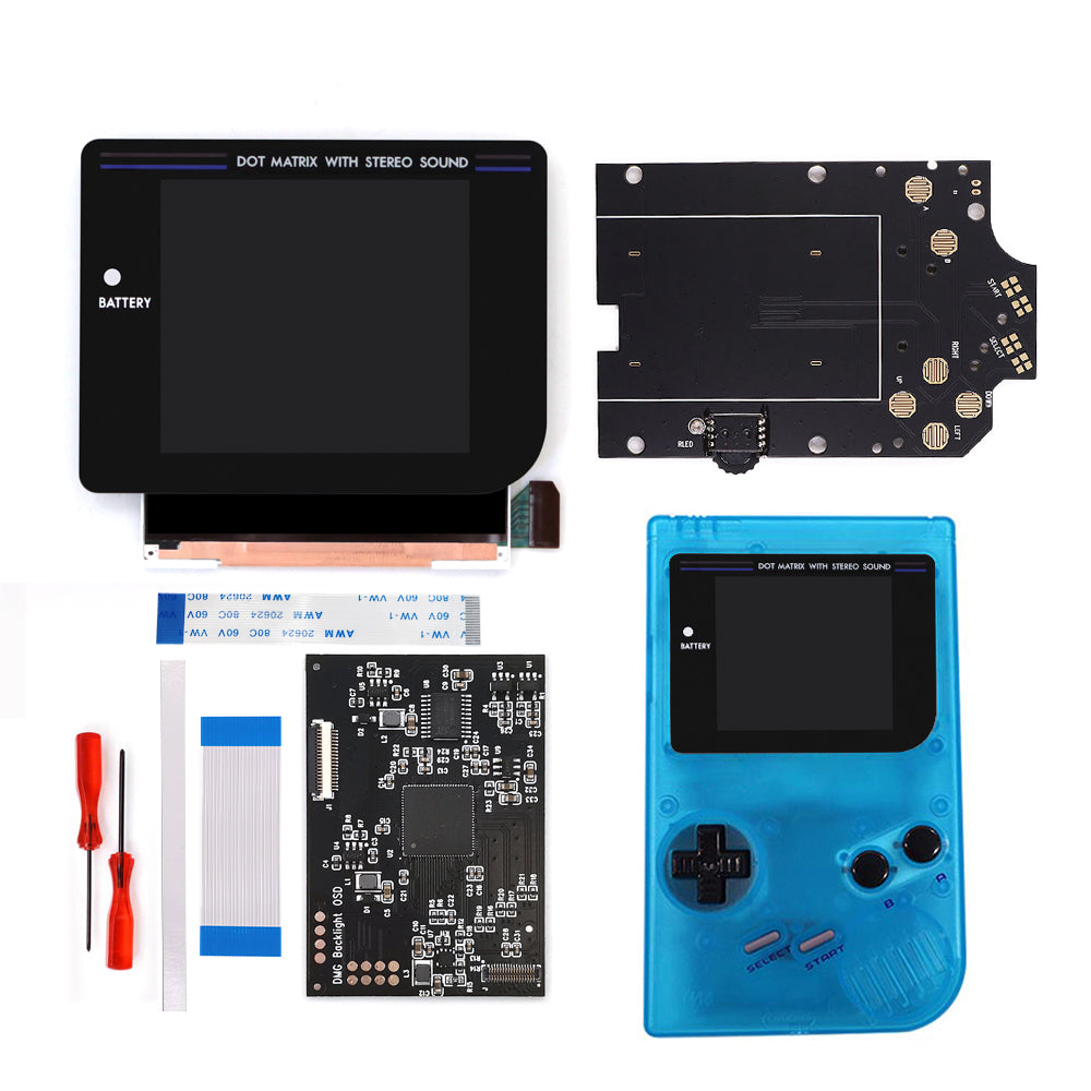 Newest Laminated Q5 3.1 inches Larger Display HD IPS RIPS Screen OSD FRM For GBO DMG LCD Kits Housing Shell Case