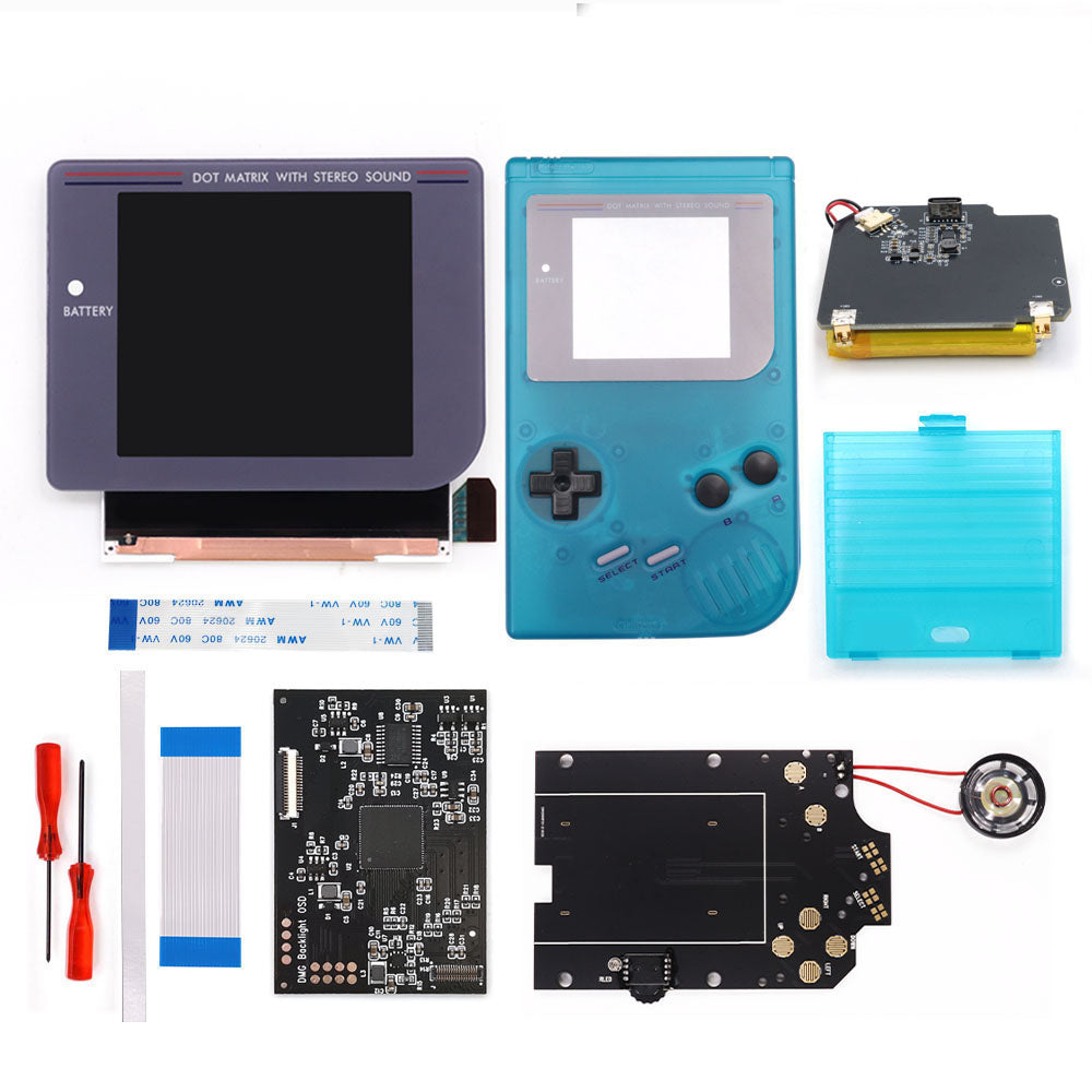 Rechargeable Pre-laminated HD Q5 3.1 inches Larger Display IPS RIPS Screen OSD FRM For GBO DMG LCD Kits Housing Shell Speaker
