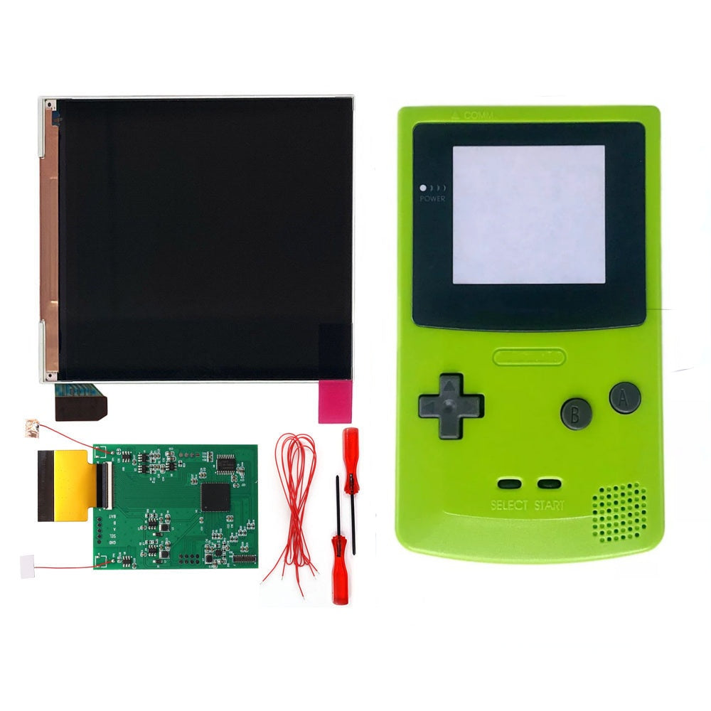 HISPEEDIDO Q5 IPS Highlight Screen For GBC LCD Display IPS Screen Mod Kits replacement Screen