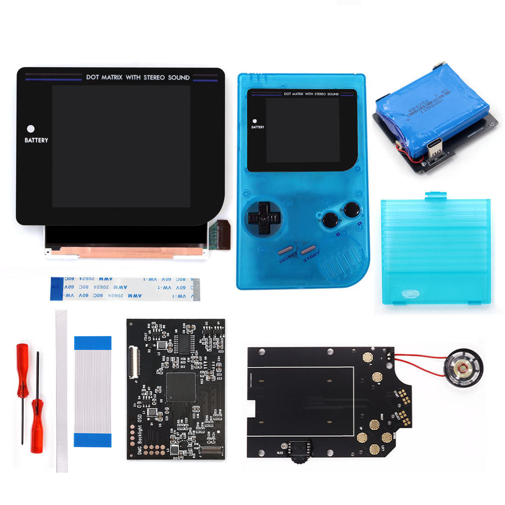 Rechargeable Pre-laminated HD Q5 3.1 inches Larger Display IPS RIPS Screen OSD FRM For GBO DMG LCD Kits Housing Shell Speaker