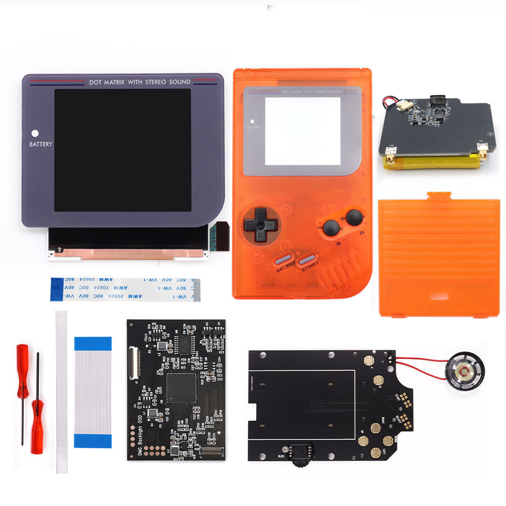 Rechargeable Pre-laminated HD Q5 3.1 inches Larger Display IPS RIPS Screen OSD FRM For GBO DMG LCD Kits Housing Shell Speaker