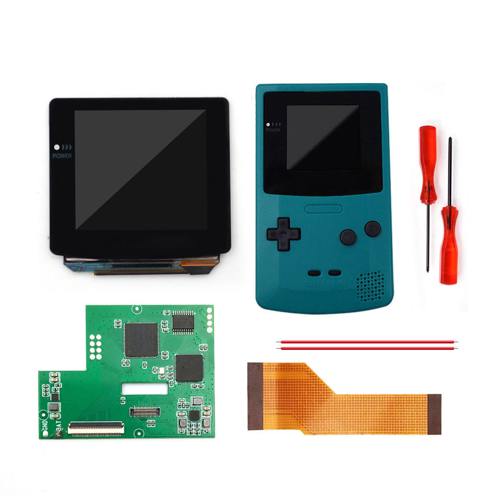 AMOLED OLED Touch Version Laminated Screen Drop in Build in OSD RETRO PIXEL Screen Easy Install For GBC GameBoy Color With Pre-cut Shell