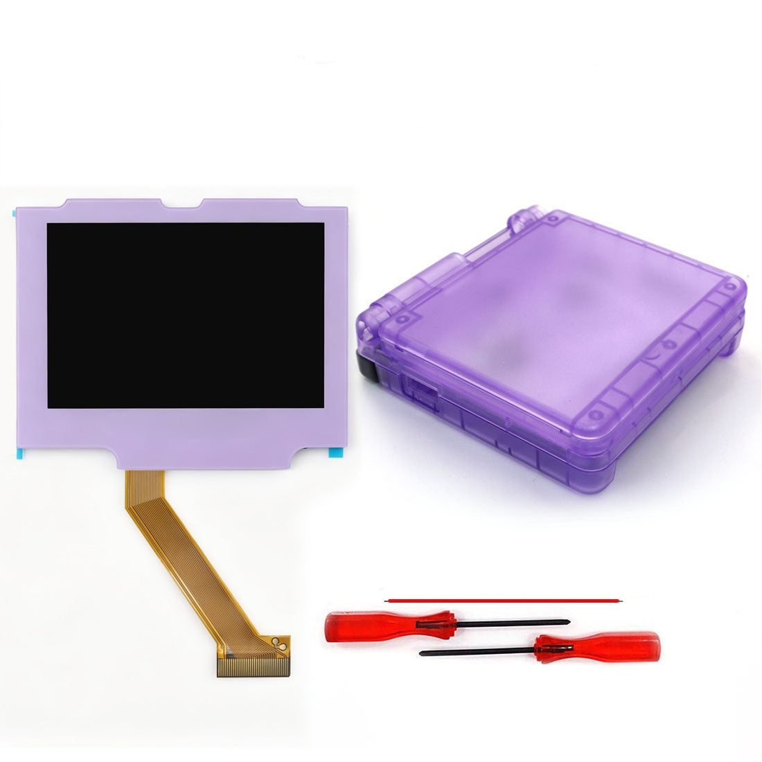 Multi Color Lens Pre-Laminated IPS 3.0 inch V5 Drop in Screen For GBA SP LCD Kits for Gameboy Advance SP w/New Shell