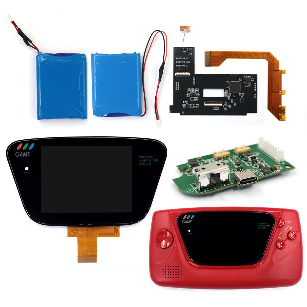 Laminierter AMOLED-OLED-Touchscreen, Drop-in-Einbau, eingebautes OSD, Retro-Pixel-Bildschirm, einfache Installation für GBC GameBoy Color mit vorgeschnittener Hülle