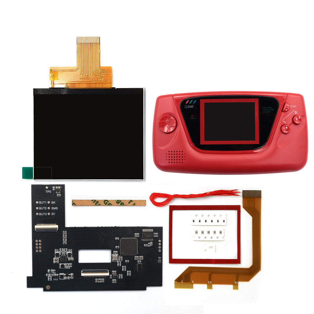 Laminierter AMOLED-OLED-Touchscreen, Drop-in-Einbau, eingebautes OSD, Retro-Pixel-Bildschirm, einfache Installation für GBC GameBoy Color mit vorgeschnittener Hülle