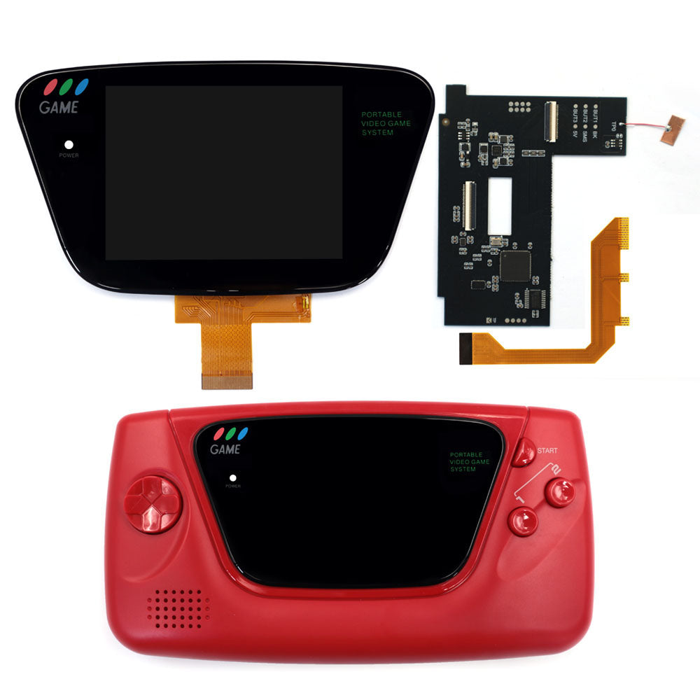 For SEGA GG 3.5" Laminated LCD IPS Screen 640x480 HD Retro Pixel Kit For For SEGA Game Gear For SEGA GG Console W/Housing Shell