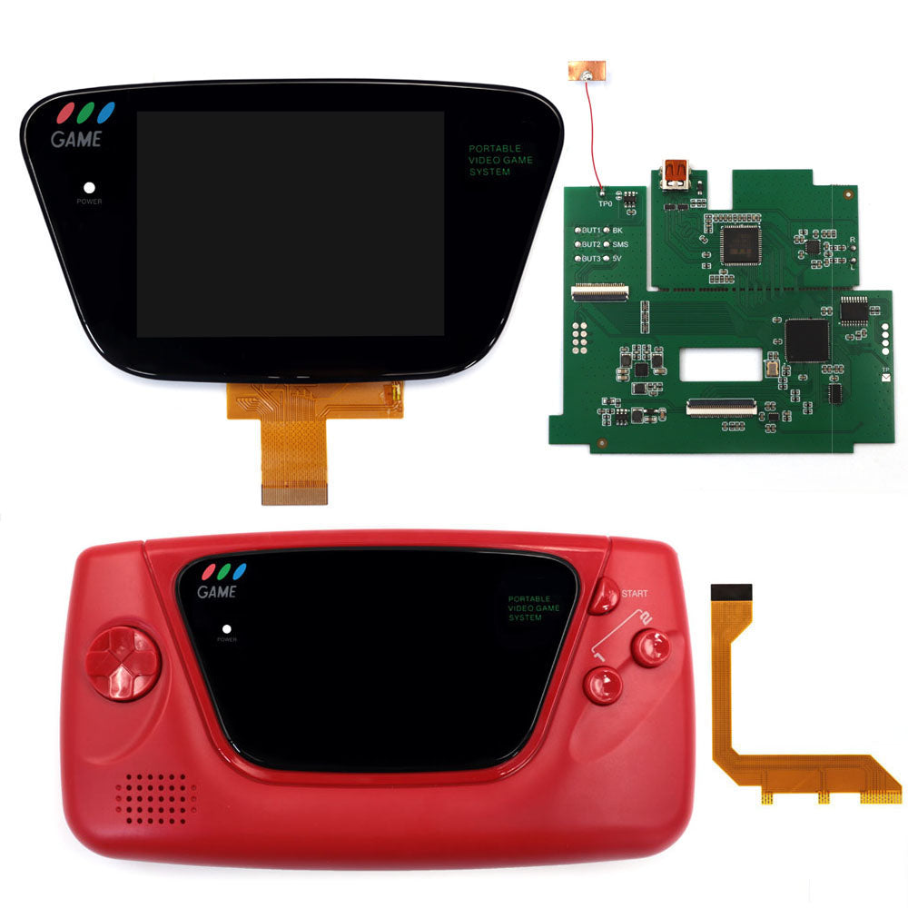 HDMI Play on TV For SEGA GG 3.5" Laminated LCD IPS Screen 640x480 HD Retro Pixel Kit For For SEGA Game Gear For SEGA GG Console W/Housing Shell