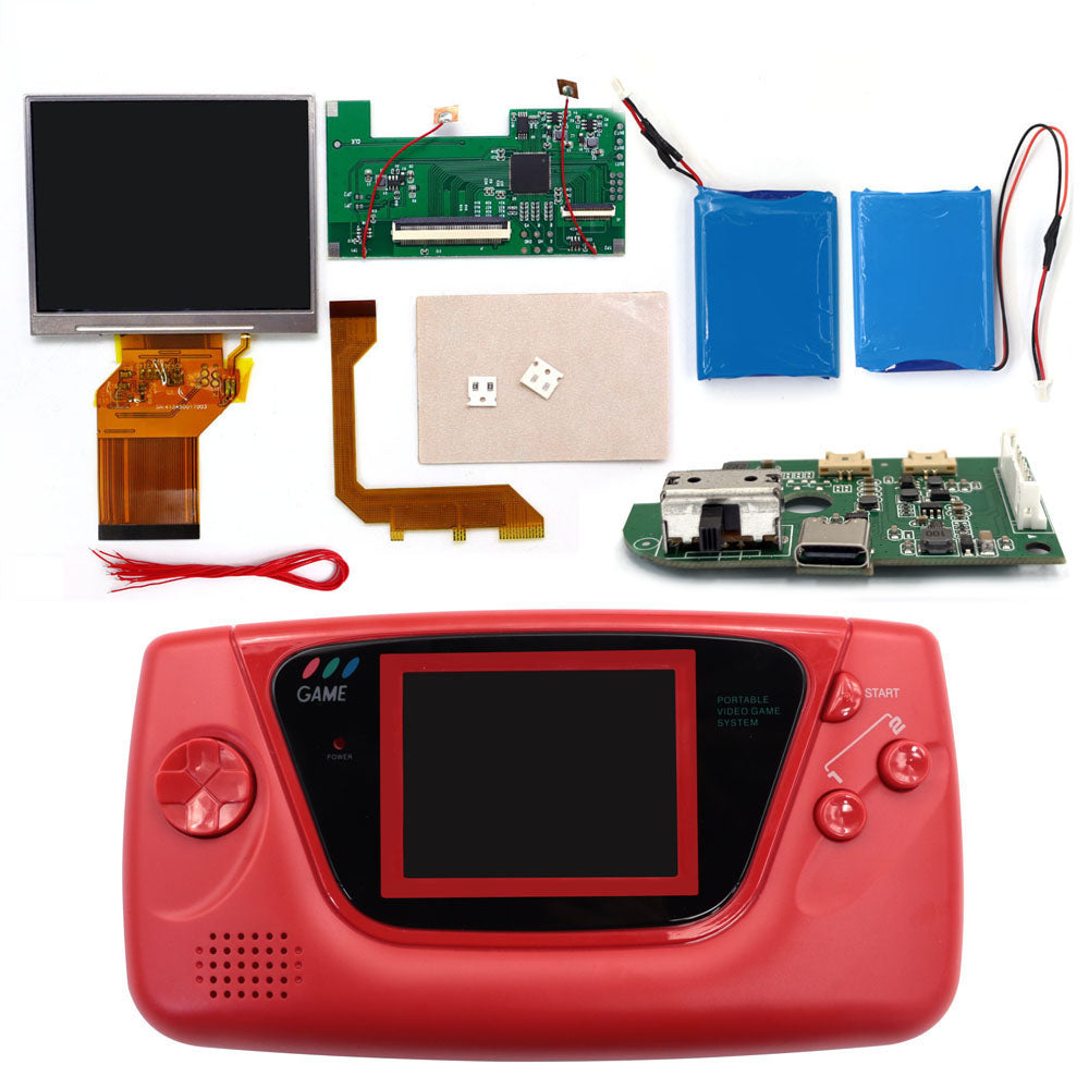 3.5 inch 8 color Touch Control Backlight LCD Display Screen For Sega Game Gear GG , Mod Kits DIY Updated Console