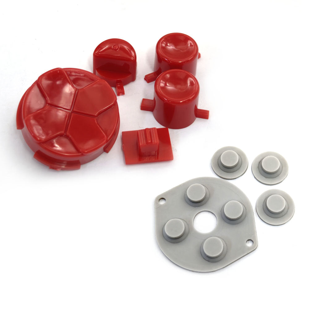 Multi Colors For SEGA Game Gear GG Console Original Quality New Buttons Set with Rubber Pads