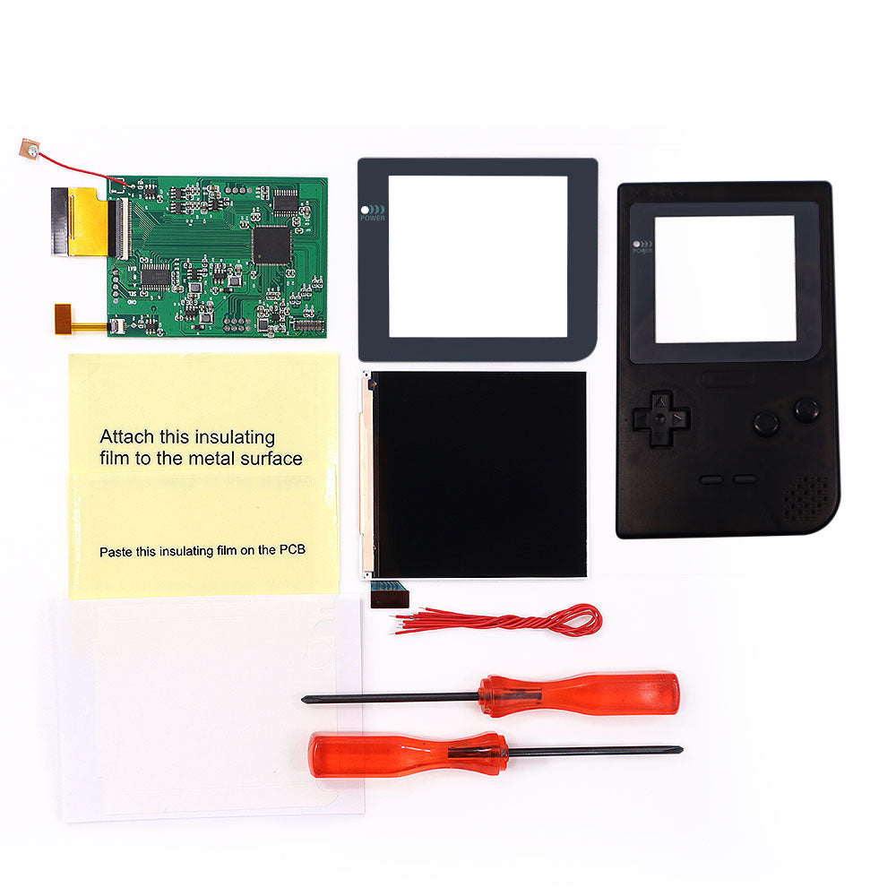32 Logo Color Adjustable GBP Q5 IPS Larger Screen LCD Display Build in OSD FRM for GBP Retro Pixel Screen Kits with Shell