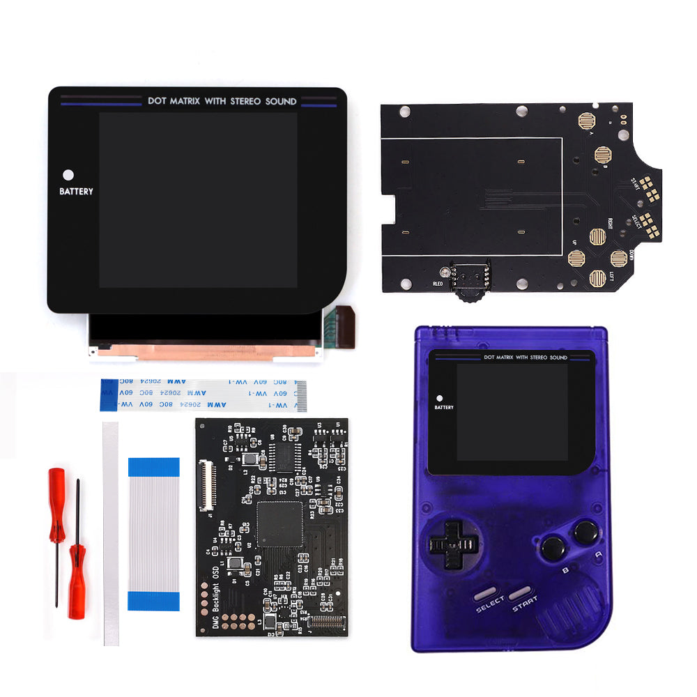 Newest Laminated Q5 3.1 inches Larger Display HD IPS RIPS Screen OSD FRM For GBO DMG LCD Kits Housing Shell Case